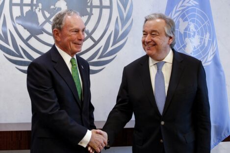 United Nations Secretary-General Guterres appointed Bloomberg, the former mayor of New York, as the climate envoy.