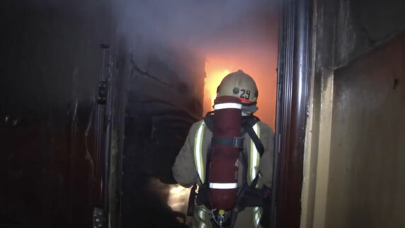 A fire broke out in a residential building in Lviv city in western Ukraine, one person died.