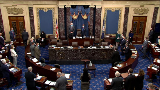 The U.S. Senate officially begins hearing the impeachment case of former President Trump.