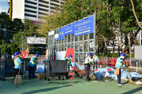 15 annual flower sales points in Hong Kong complete garbage removal