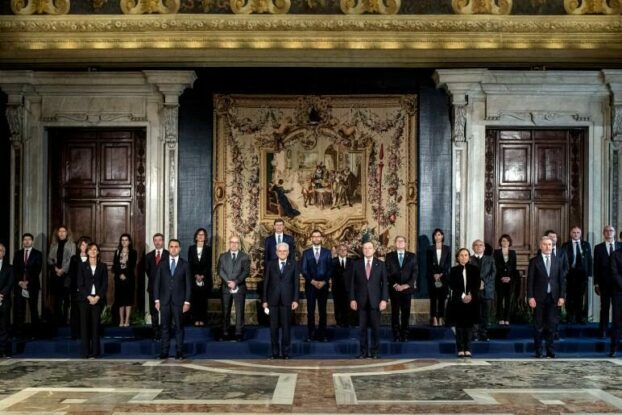 The new Italian government is sworn in.