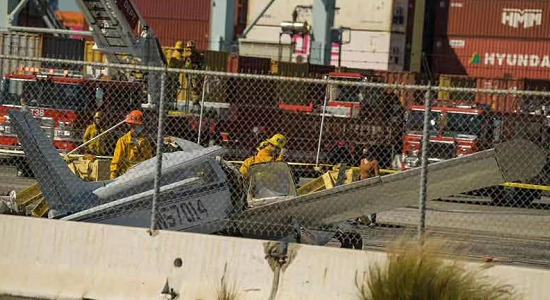 At least one person died in a small plane crash in California, USA.
