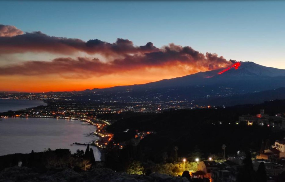 Italy's Etna volcano erupted violently, and the local airport was temporarily closed.