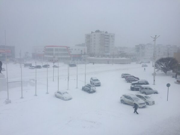 Many parts of Russia's Far East have been hit by blizzards.