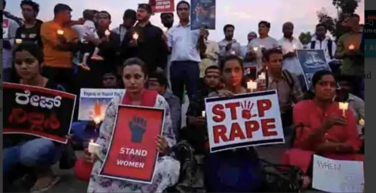 An Indian woman was kidnapped and sexually assaulted by four people, including an official. The police delayed the filing time.