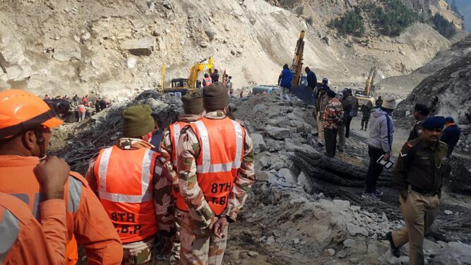 The number of victims in the dam break in Uttarakhand, India rose to 72, and 205 registered missing persons