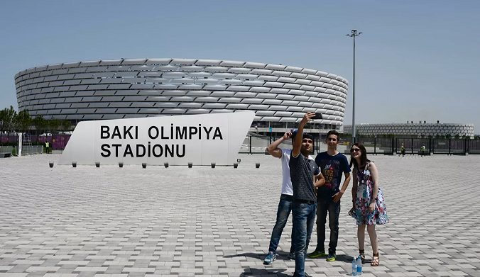 Azerbaijan allows spectators to watch the live game during the European Cup.