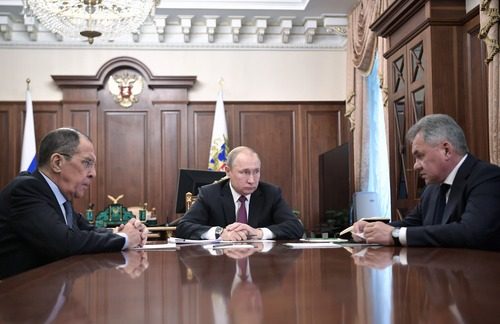 U.N. Secretary-General Antonio Guterres and Russian President Vladimir Putin met online