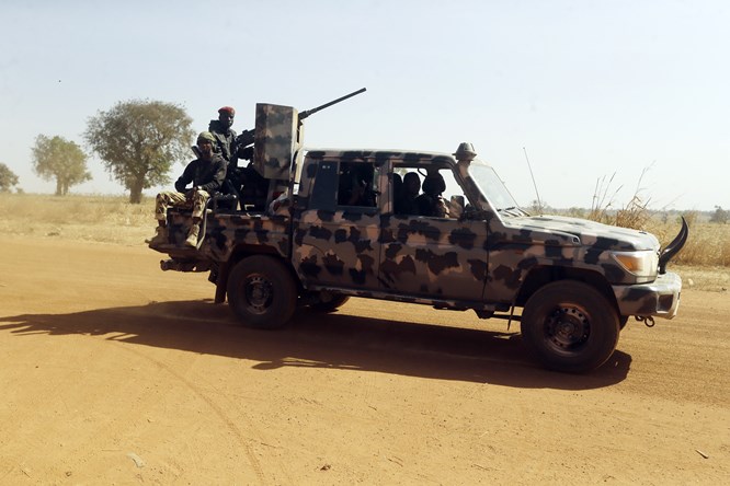 The Nigerian aramy was attacked by unidentified gunmen, killing 11 people.