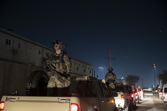 A rocket attack on a secret U.S. base in Afghanistan injured several people.