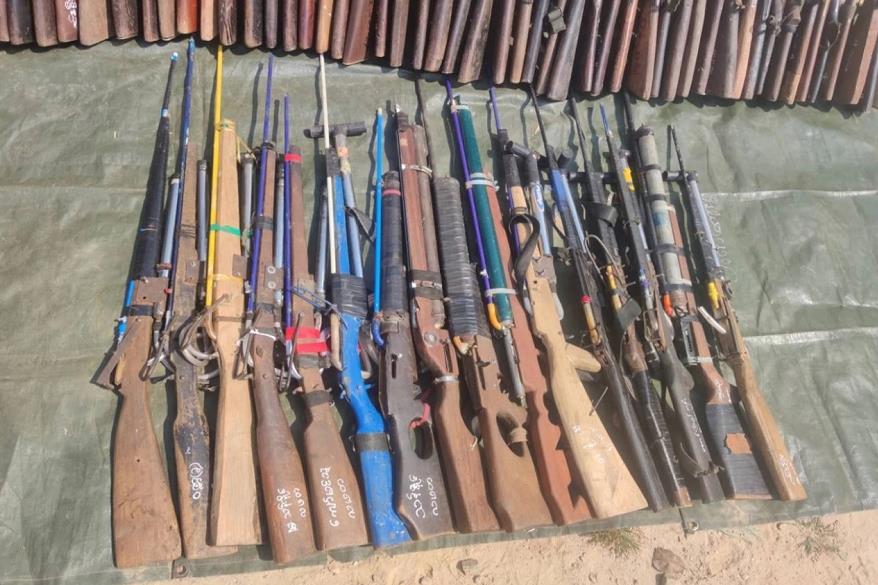 Myanmar's military has increased the collection of privately held guns and weapons.