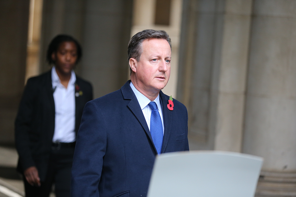 Former British Prime Minister Cameron will be investigated by the government for improper lobbying