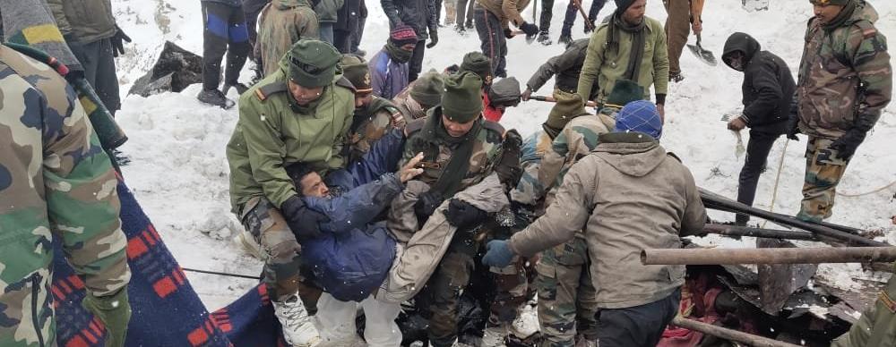 image 590 The death toll from an avalanche in India's northern state of Akende has risen to 10 with more than 30 people unaccounted for