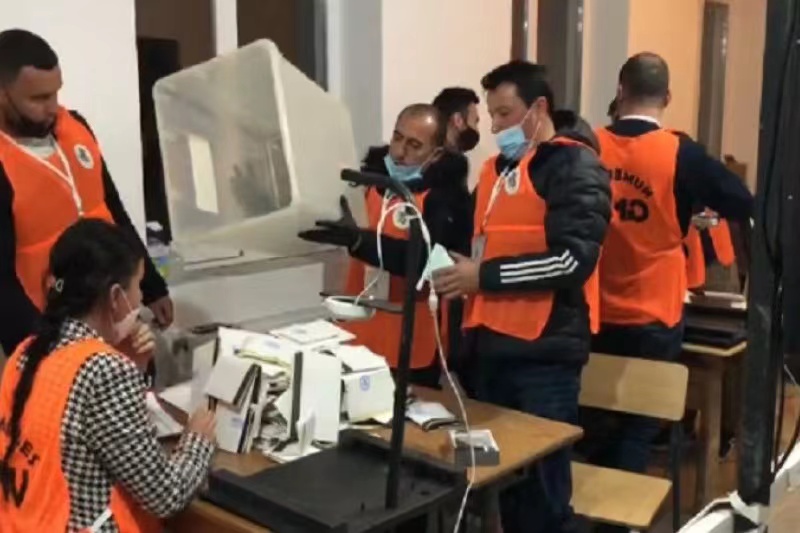 The counting of votes was completed within 48 hours of the end of voting in the Albanian parliamentary elections