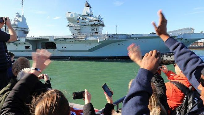 The British government has announced plans for the first Asia-Pacific voyage of the HMS Queen Elizabeth aircraft carrier fleet