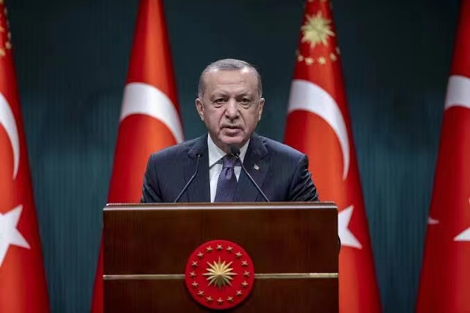 President of Turkey: Turkey imposed a total blockade from 29 April to 17 May