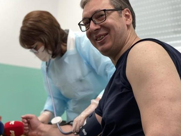 Serbian President Vucic has been given a second dose of SinoVac Vaccine