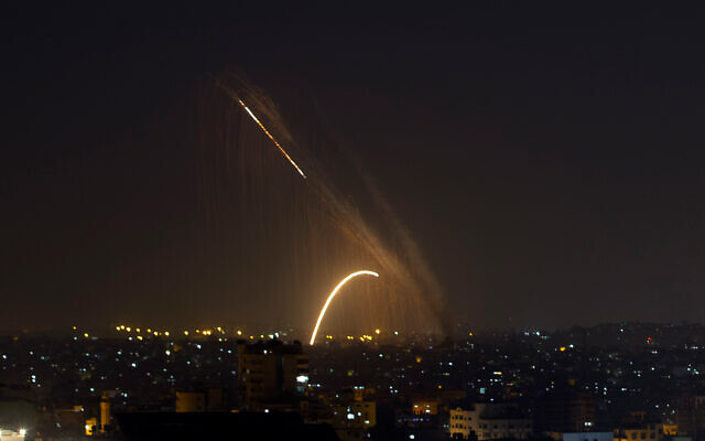 Two rockets were fired at Israel from the Palestinian Gaza Strip