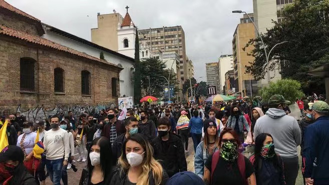 image 735 Rallies have been held in Colombia against tax reform