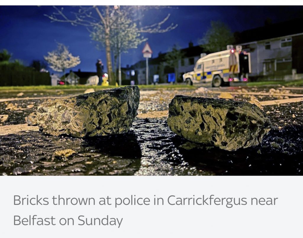 Northern Ireland police were attacked for three consecutive nights.