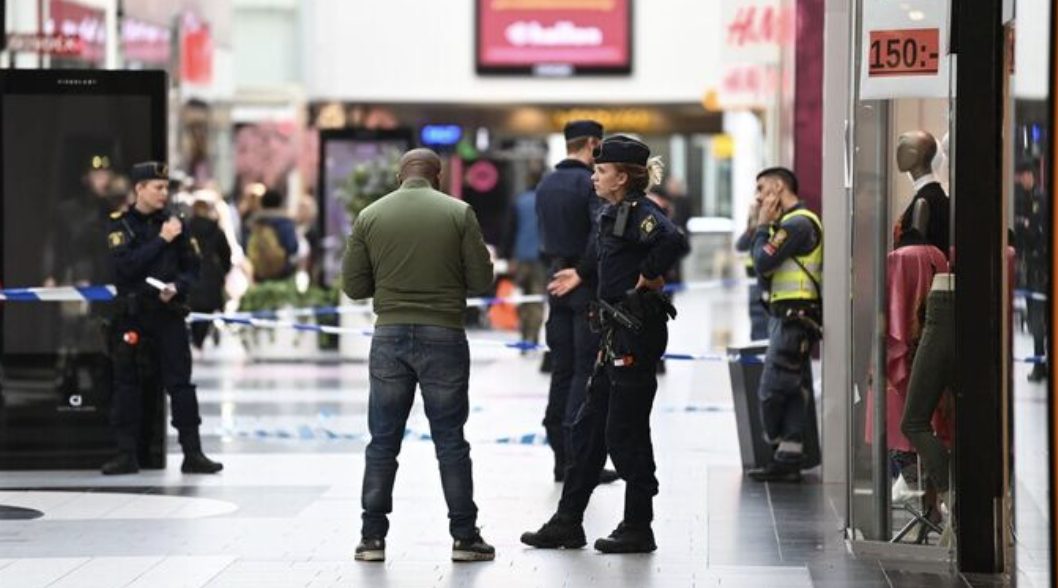 A shooting at a shopping mall north of the Swedish capital