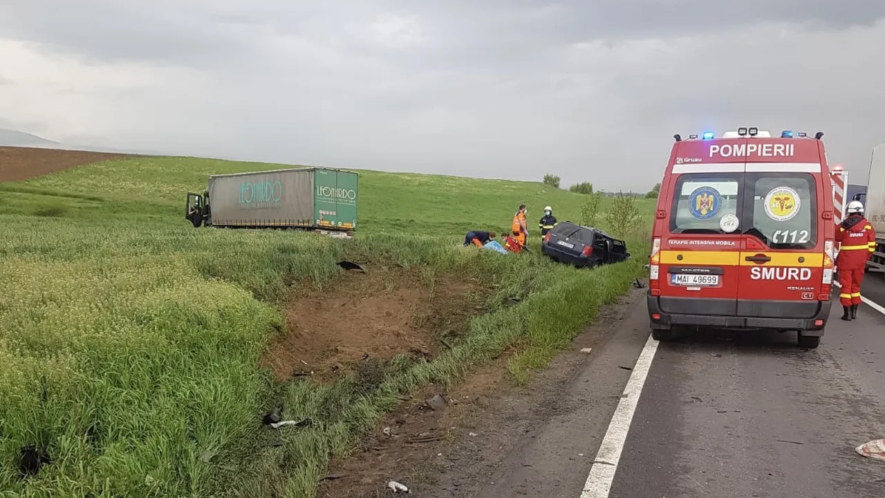Four people have died after a truck collided with a car in Romania
