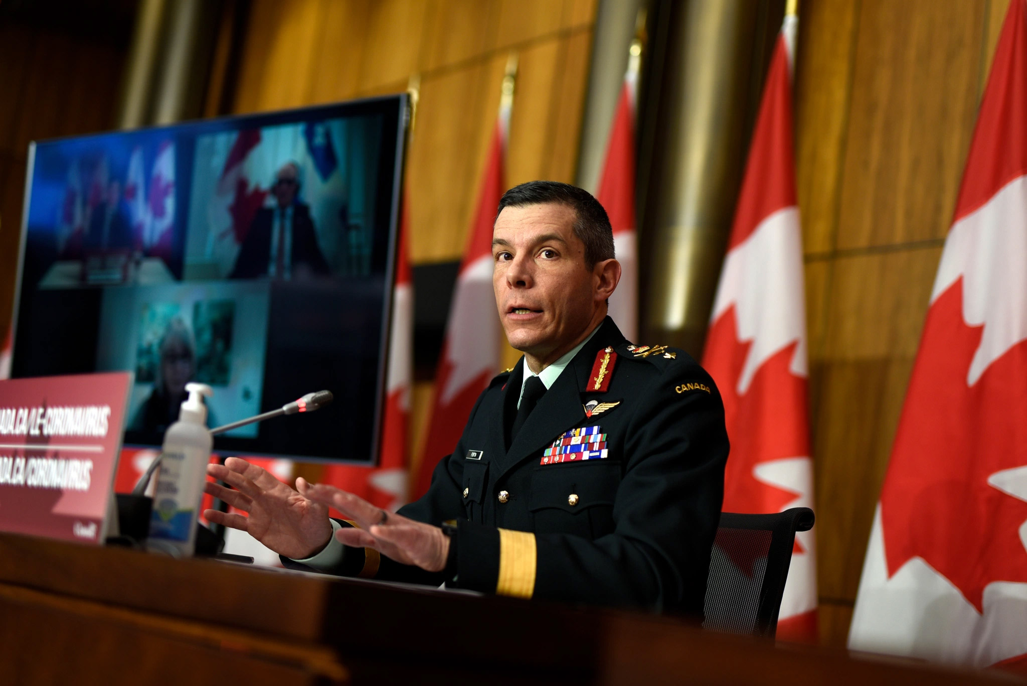 Canada's military general in charge of the distribution of the Coronavirus vaccine has been suspended following an investigation
