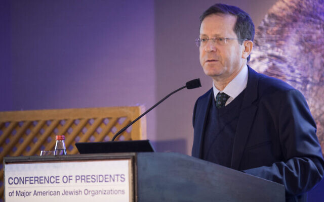 Isaac Herzog, president of the Jewish Establishment, officially announced his candidacy for president of Israel