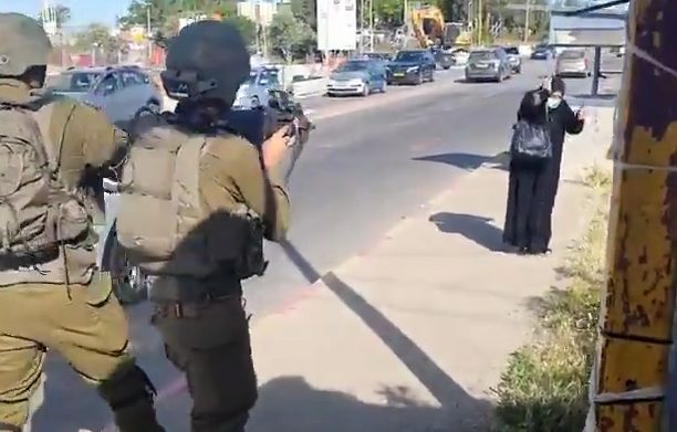 Israeli soldiers shot and killed a Palestinian knife-wielding woman