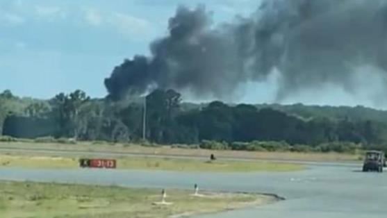 At least one person has died in a fire helicopter crash in Florida