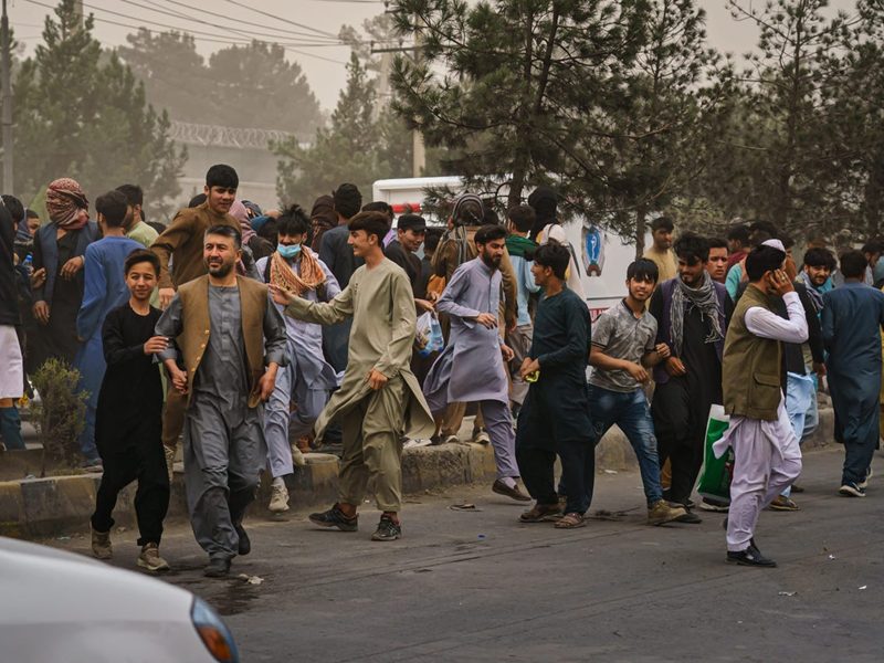Calm is gradually returning to the city of Kabul, Afghanistan, but chaos remains outside the airport