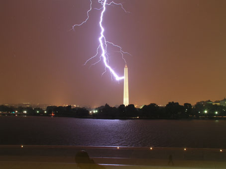 Washington Monument has been closed to the public after a lightning strike damaged electronic systems