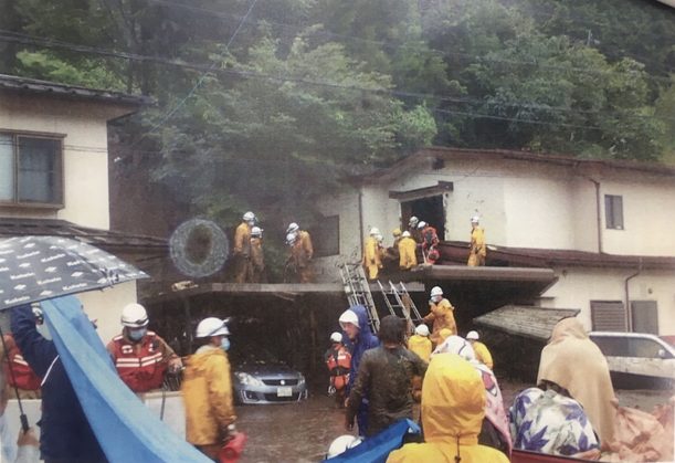 At least eight people have been buried in a mudslide in Nagano Prefecture, Japan