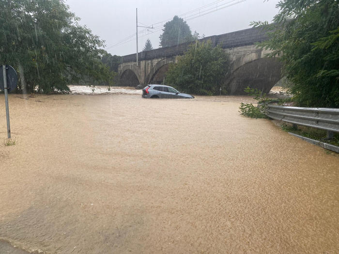 heavy rainfall in italy's liguria region caused several road and rail disruption