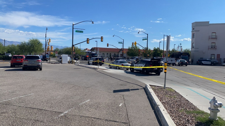one person was killed and three police officers were injured in a shooting at Arizona train station