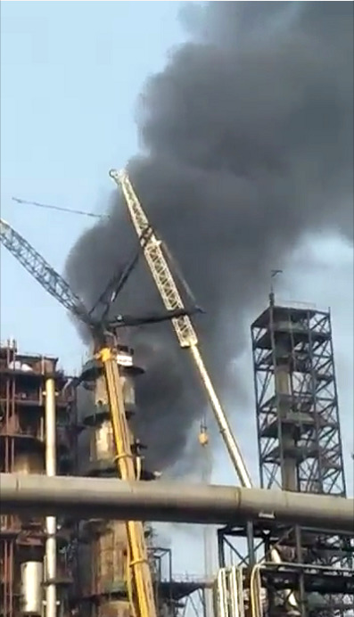 A fire broke out at an oil refinery in India, killing 3 people and injuring 44 others